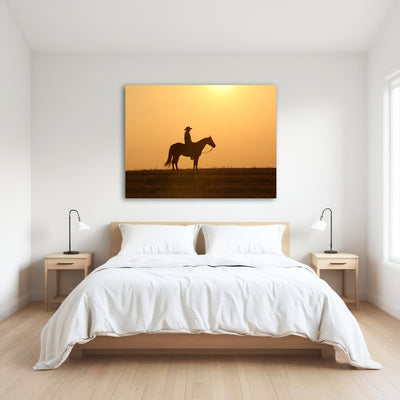 AUTO-MOCKUP ROOM | Horse & Cowboy at Sunset