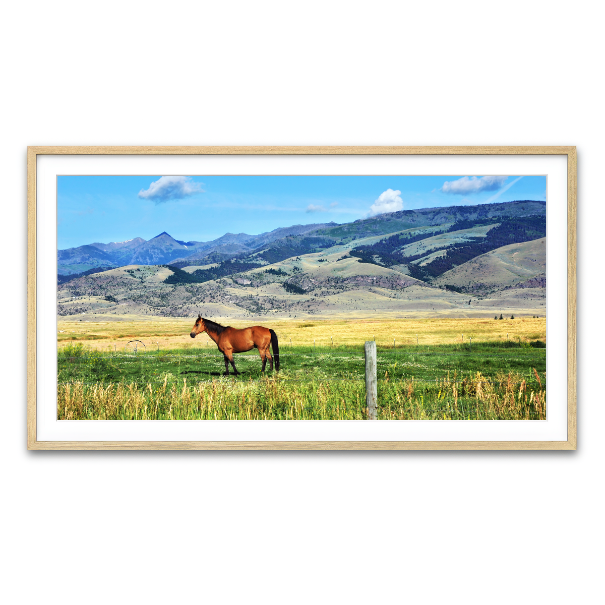 Framed Print 2x1 Natural