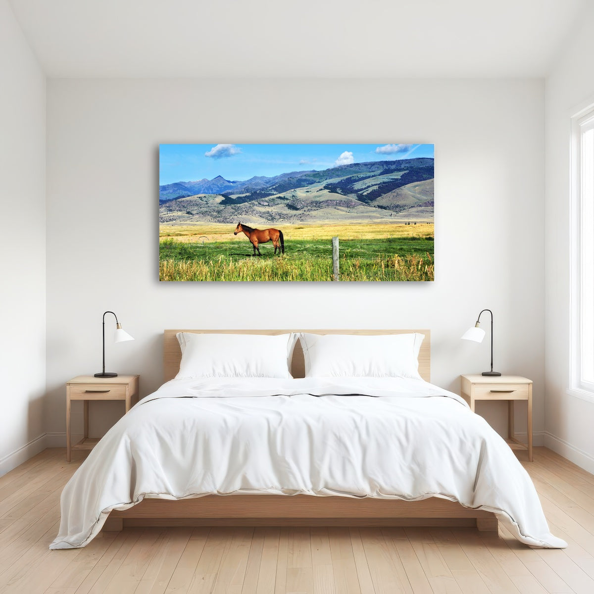 AUTO-MOCKUP ROOM | Horse Grazes in Paradise Valley