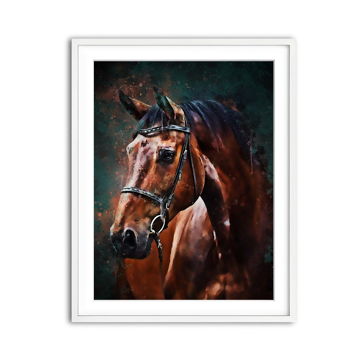 Framed Print 3x4 White