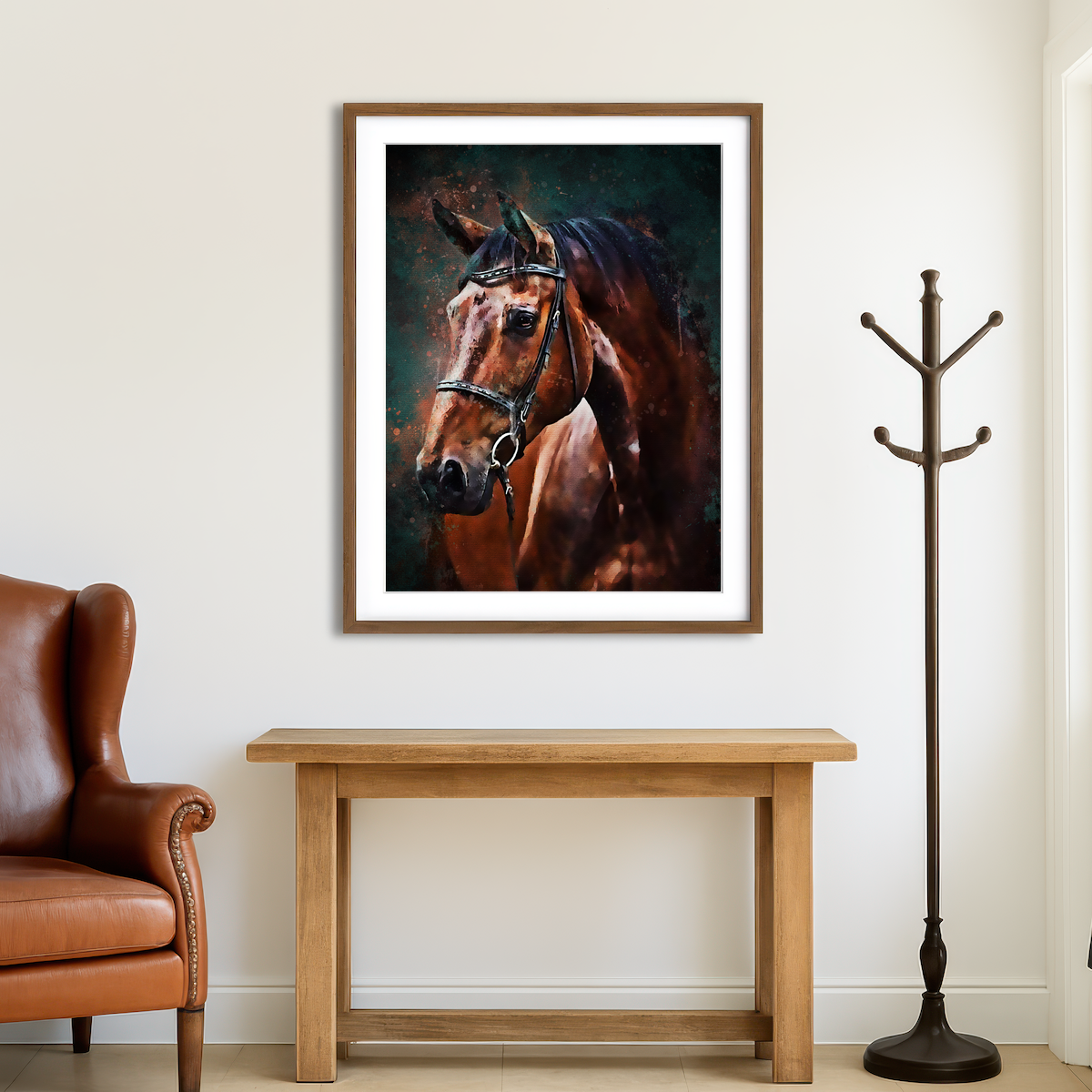 AUTO-MOCKUP ROOM | Horse Wall Art