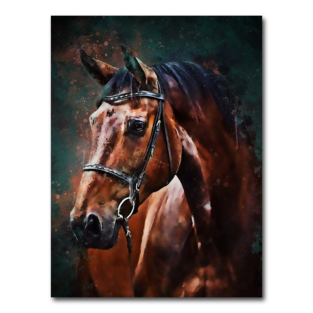 AUTO-MOCKUP WHITE | Horse | 1 Piece | Gallery Wrap Canvas | group=3x4