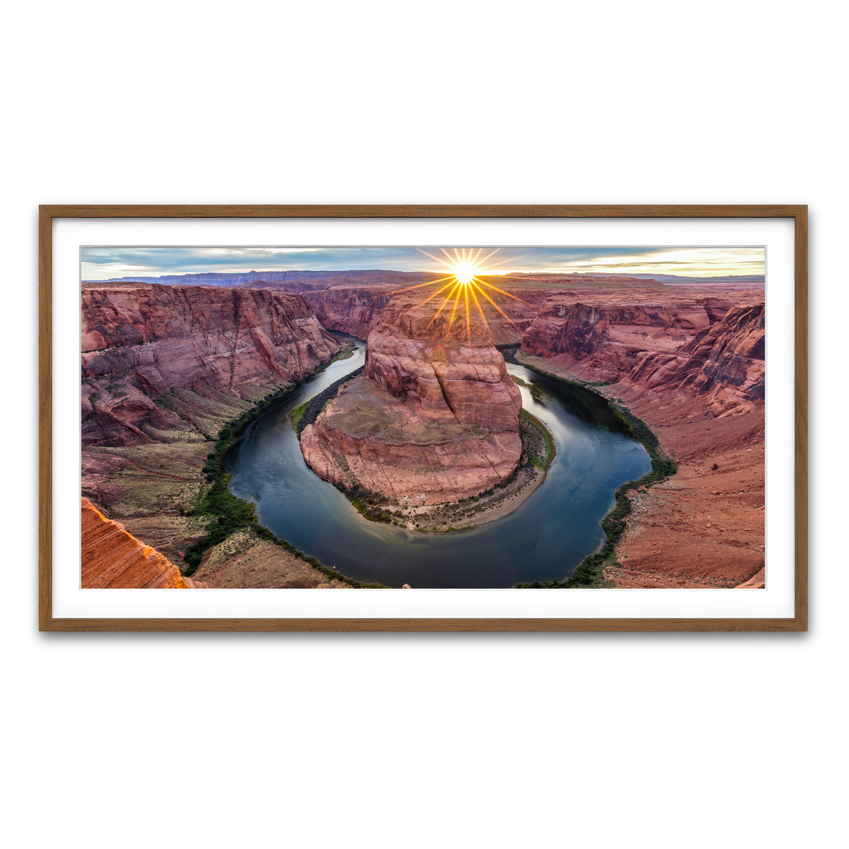 Framed Print 2x1 Walnut