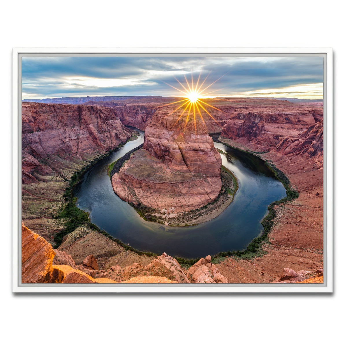 AUTO-MOCKUP WHITE | Horseshoe Bend | 1 Piece | White Framed Canvas | group=4x3