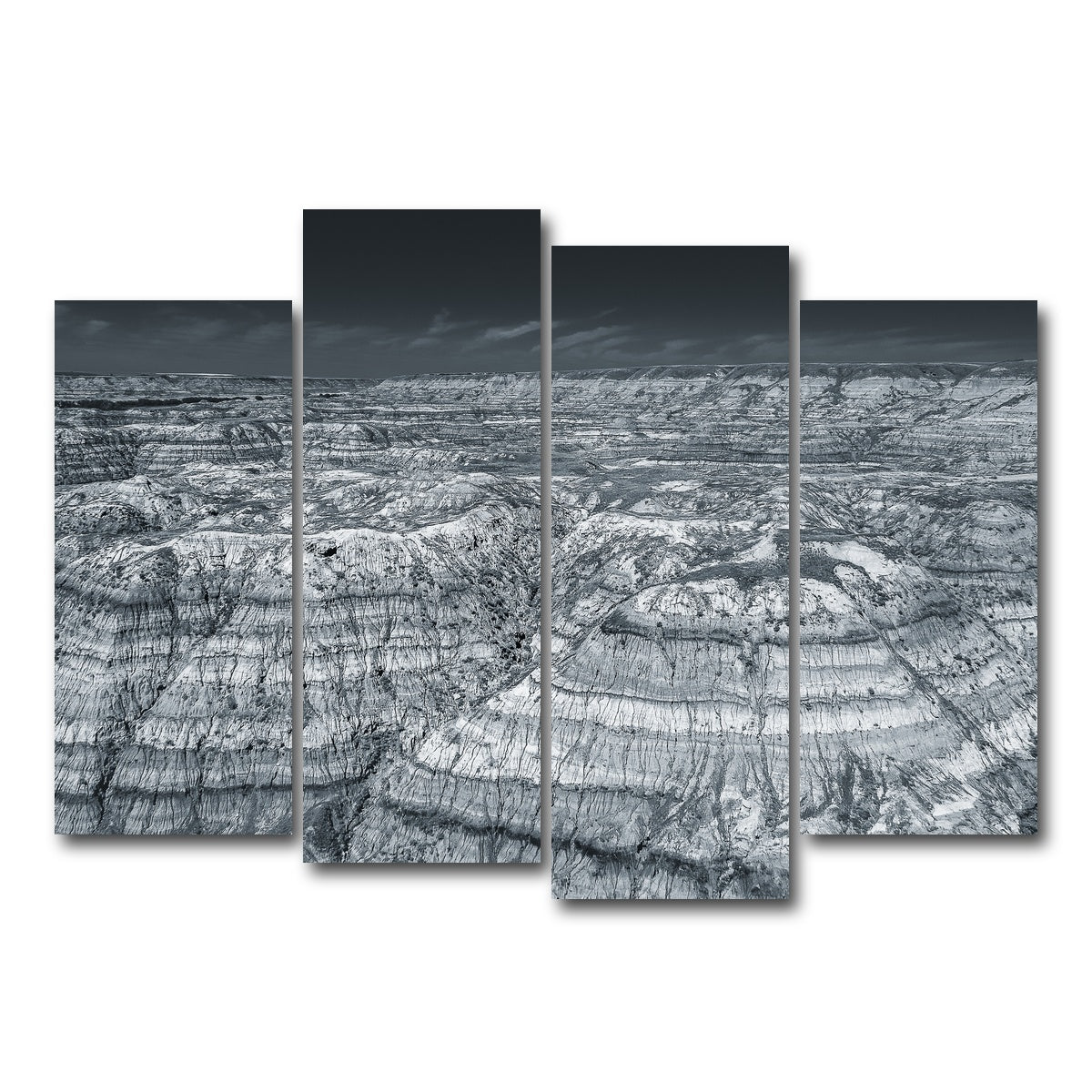 AUTO-MOCKUP WHITE | Horseshoe Canyon Alberta | 4 Piece | Gallery Wrap Canvas | group=4_normal