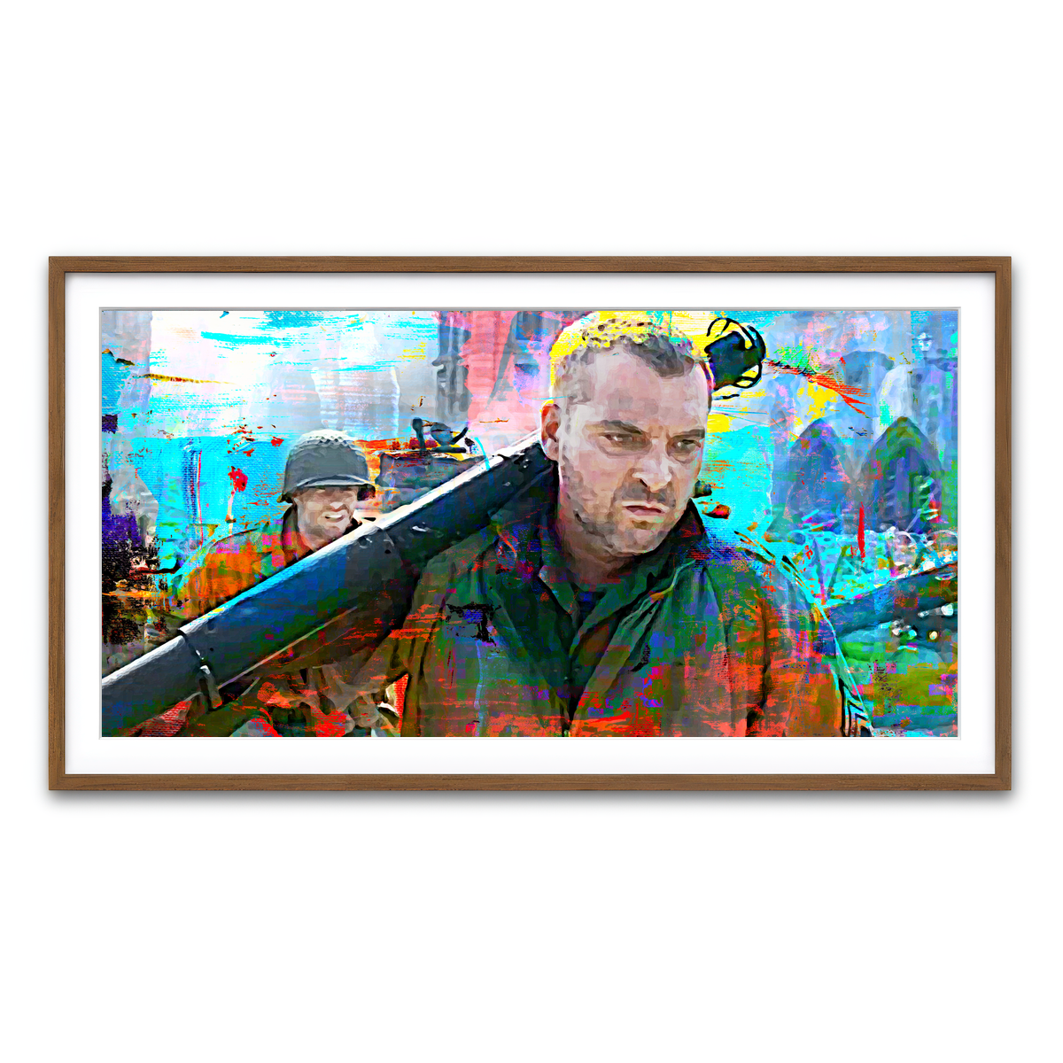 Framed Print 2x1 Walnut