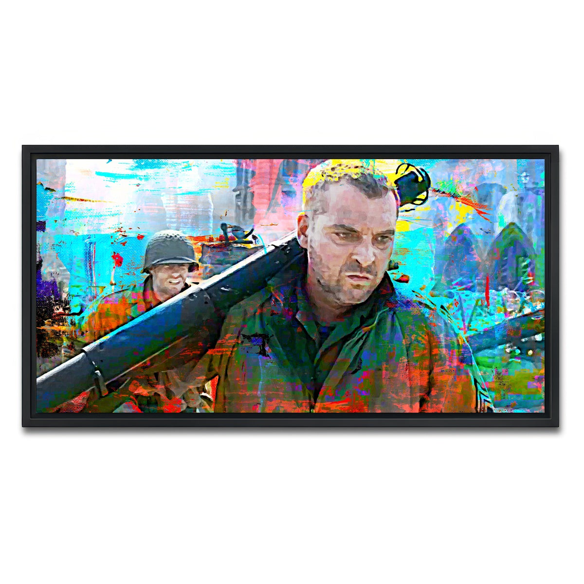AUTO-MOCKUP WHITE | Horvath - Saving Private Ryan | 1 Piece | Black Framed Canvas | group=2x1