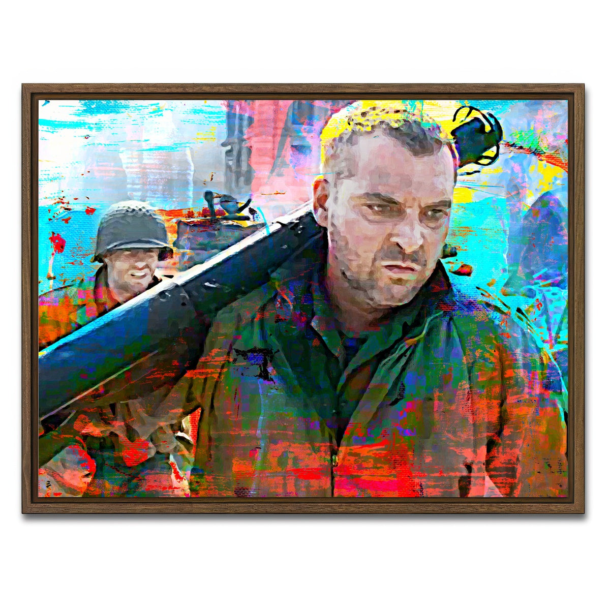 AUTO-MOCKUP WHITE | Horvath - Saving Private Ryan | 1 Piece | Walnut Framed Canvas | group=4x3