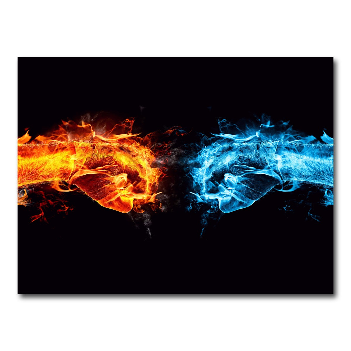 AUTO-MOCKUP WHITE | Hot Cold Fist Bump | 1 Piece | Gallery Wrap Canvas | group=4x3