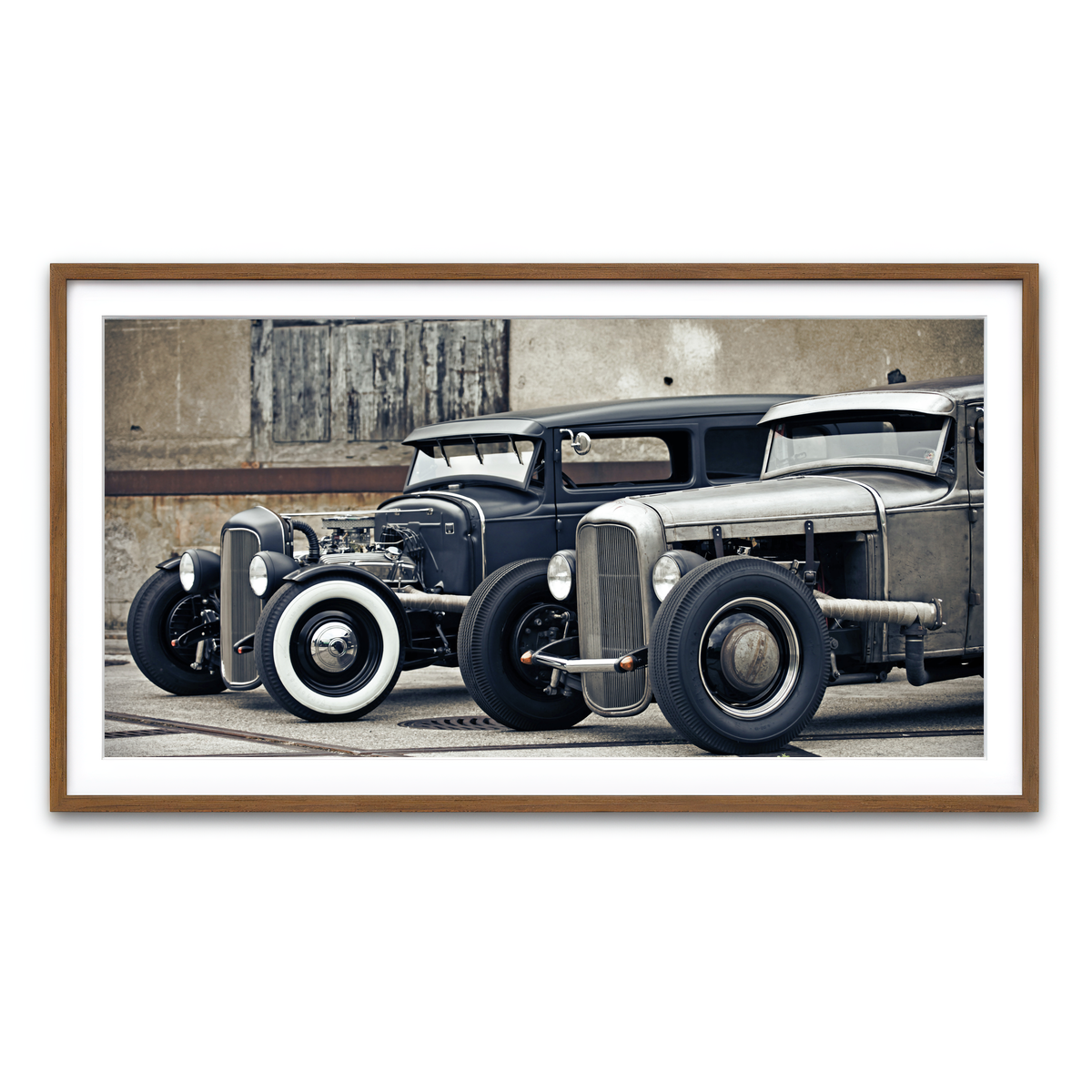 Framed Print 2x1 Walnut