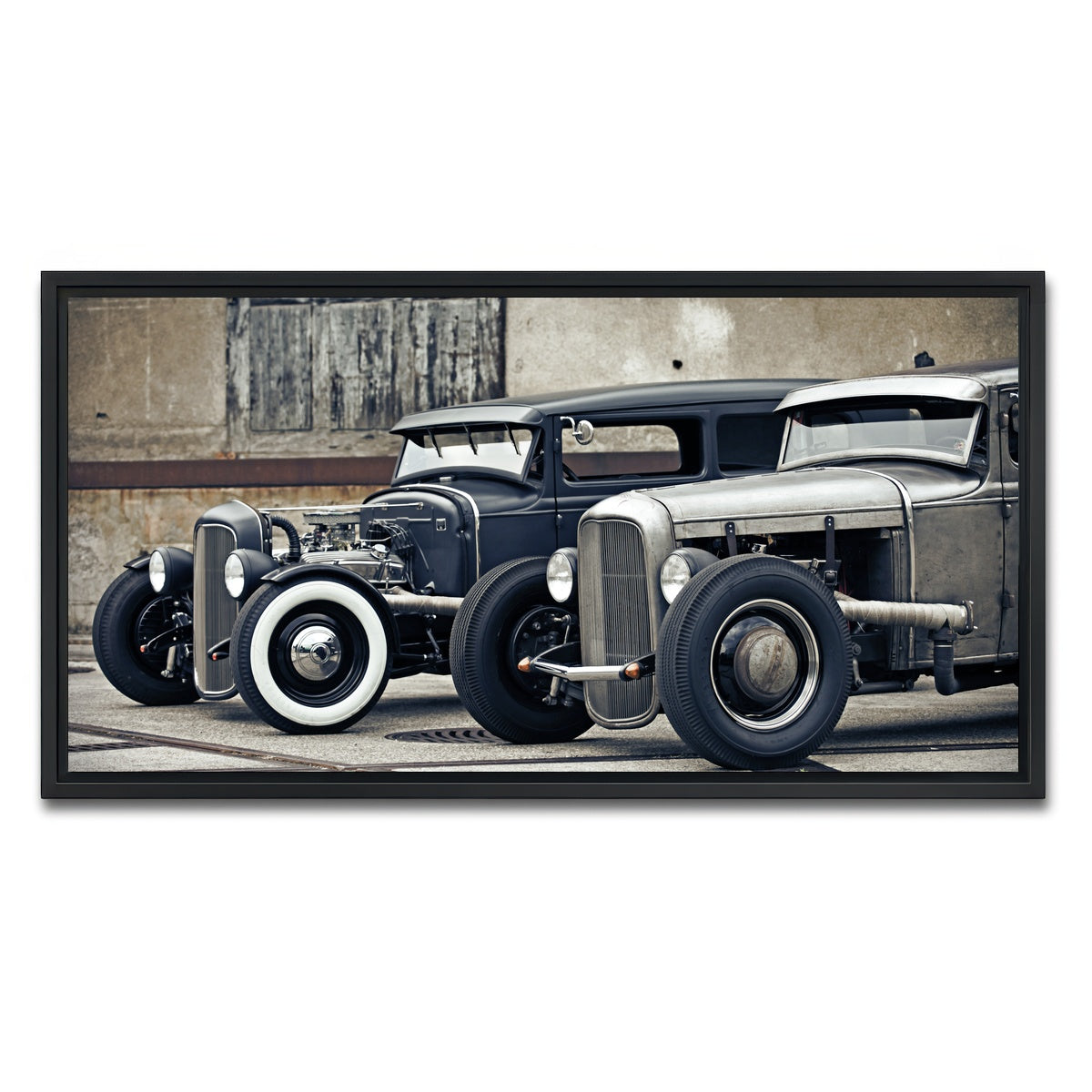 AUTO-MOCKUP WHITE | Hot Rods | 1 Piece | Black Framed Canvas | group=2x1
