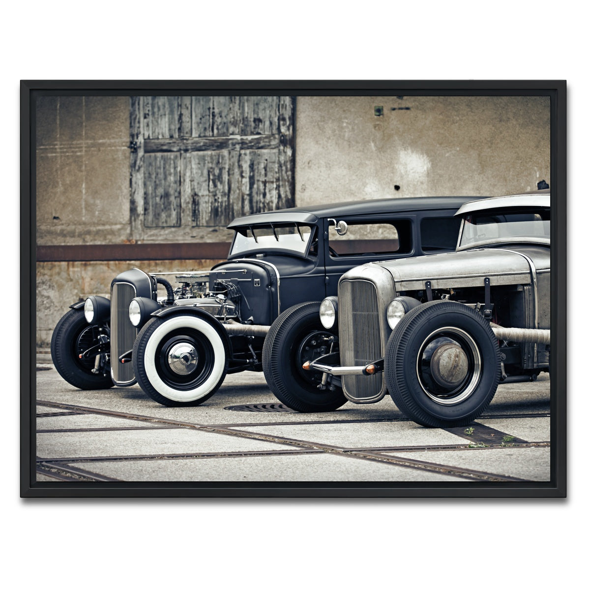 AUTO-MOCKUP WHITE | Hot Rods | 1 Piece | Black Framed Canvas | group=4x3