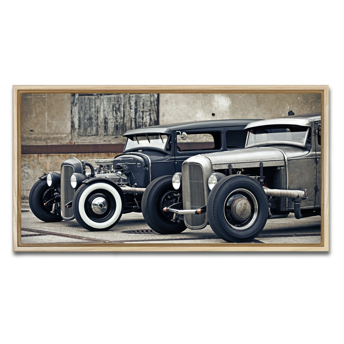 AUTO-MOCKUP WHITE | Hot Rods | 1 Piece | Natural Framed Canvas | group=2x1