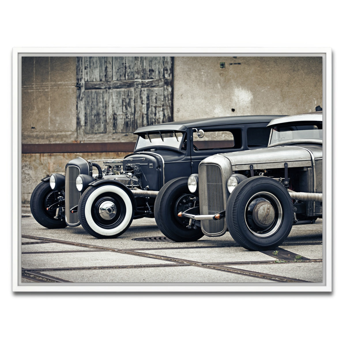 AUTO-MOCKUP WHITE | Hot Rods | 1 Piece | White Framed Canvas | group=4x3