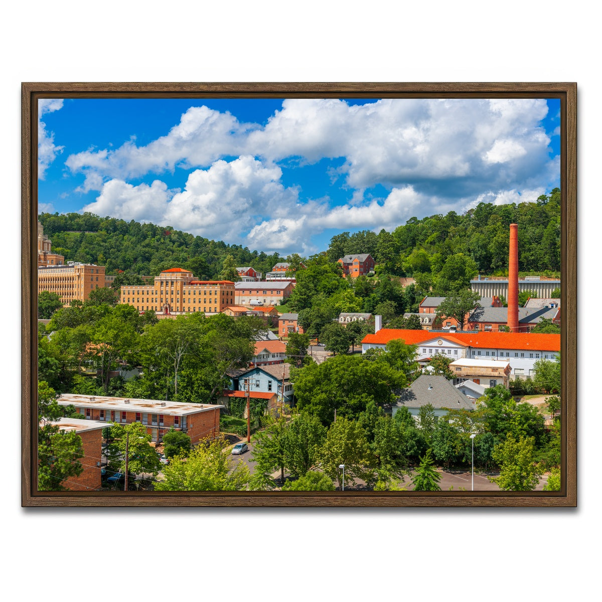 AUTO-MOCKUP WHITE | Hot Springs | 1 Piece | Walnut Framed Canvas | group=4x3