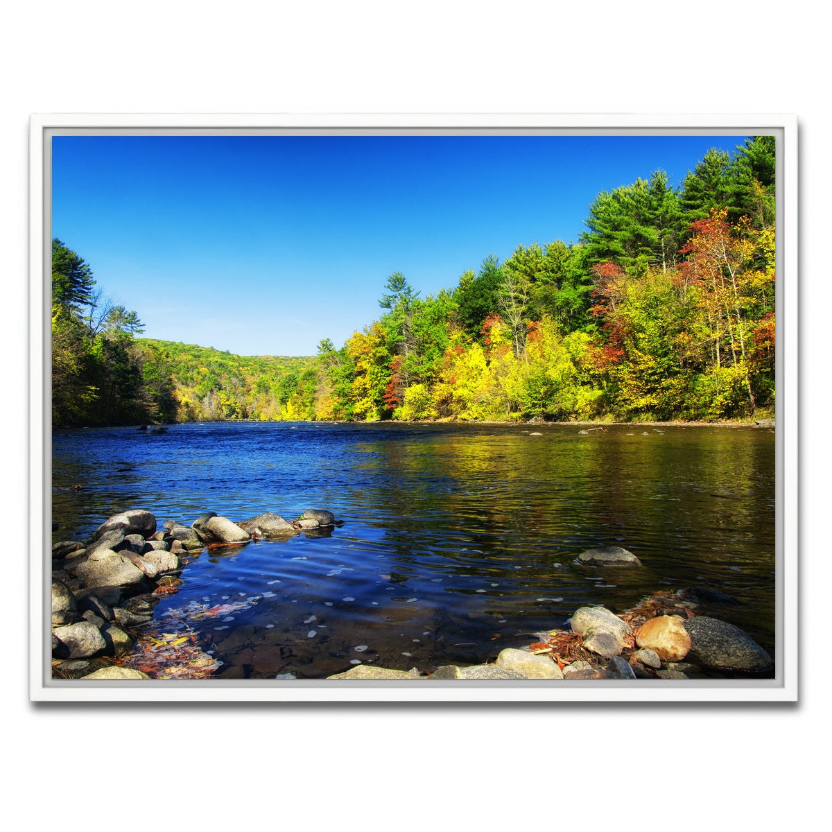 AUTO-MOCKUP WHITE | Housatonic River | 1 Piece | White Framed Canvas | group=4x3