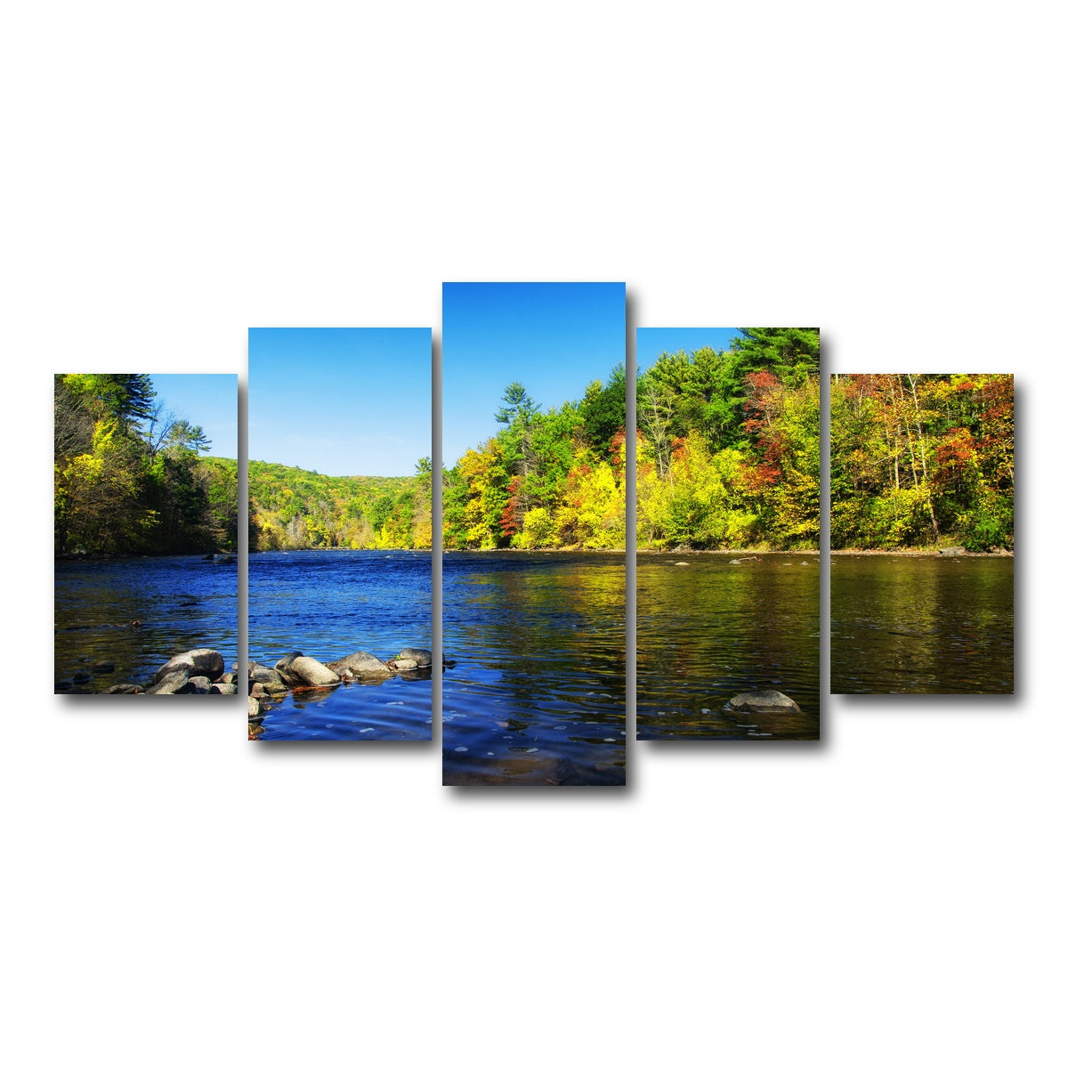AUTO-MOCKUP WHITE | Housatonic River | 5 Piece | Gallery Wrap Canvas | group=5_normal