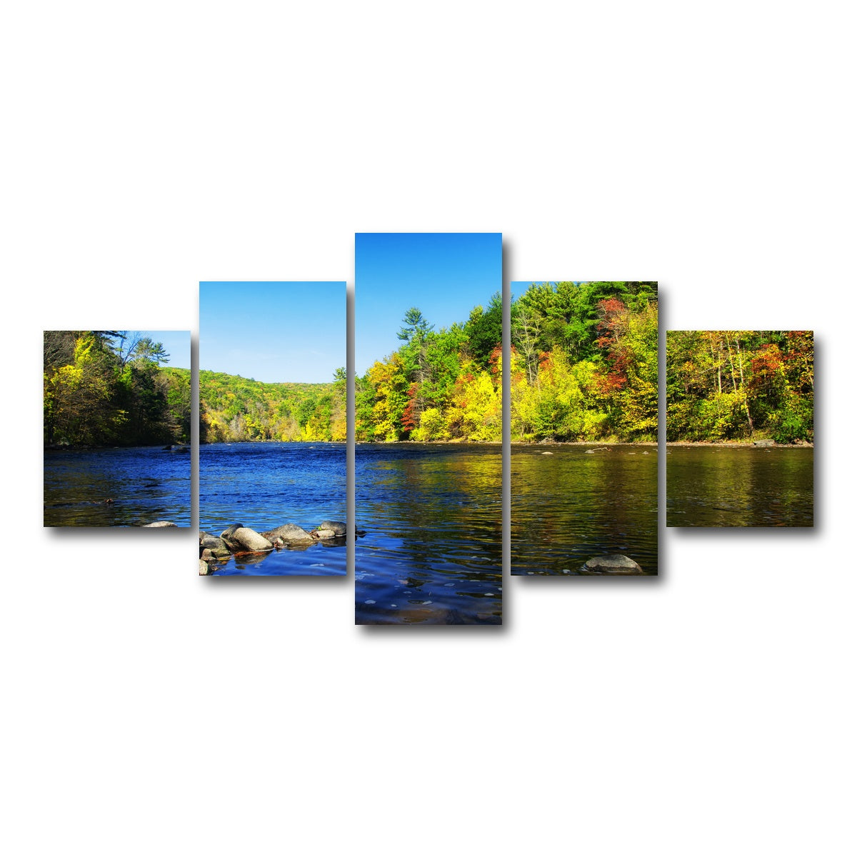 AUTO-MOCKUP WHITE | Housatonic River | 5 Piece | Gallery Wrap Canvas | group=5_short