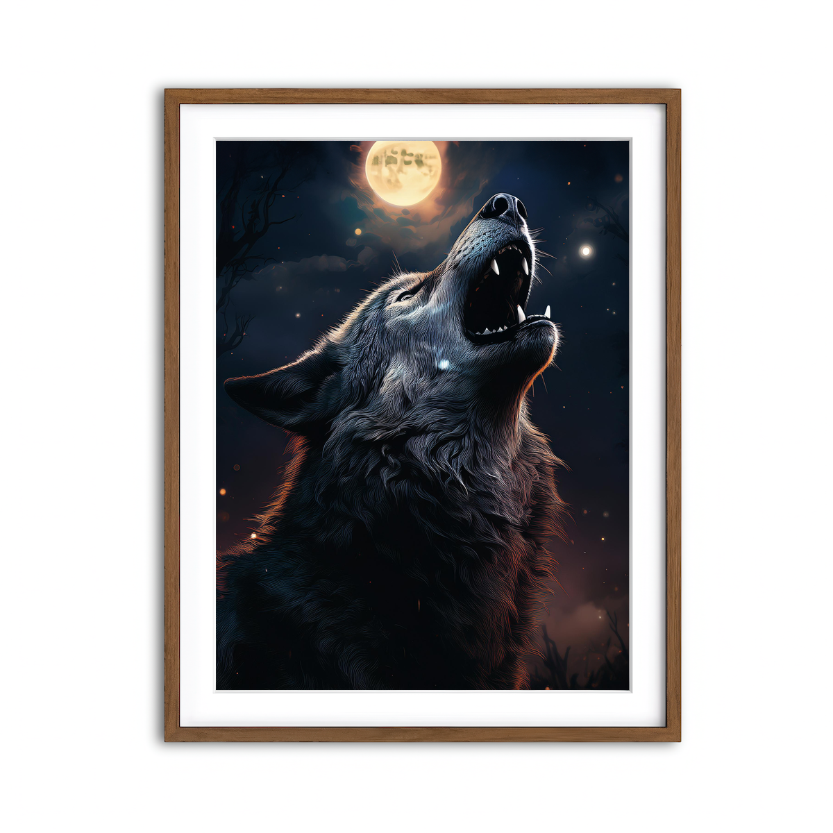 Framed Print 3x4 Walnut