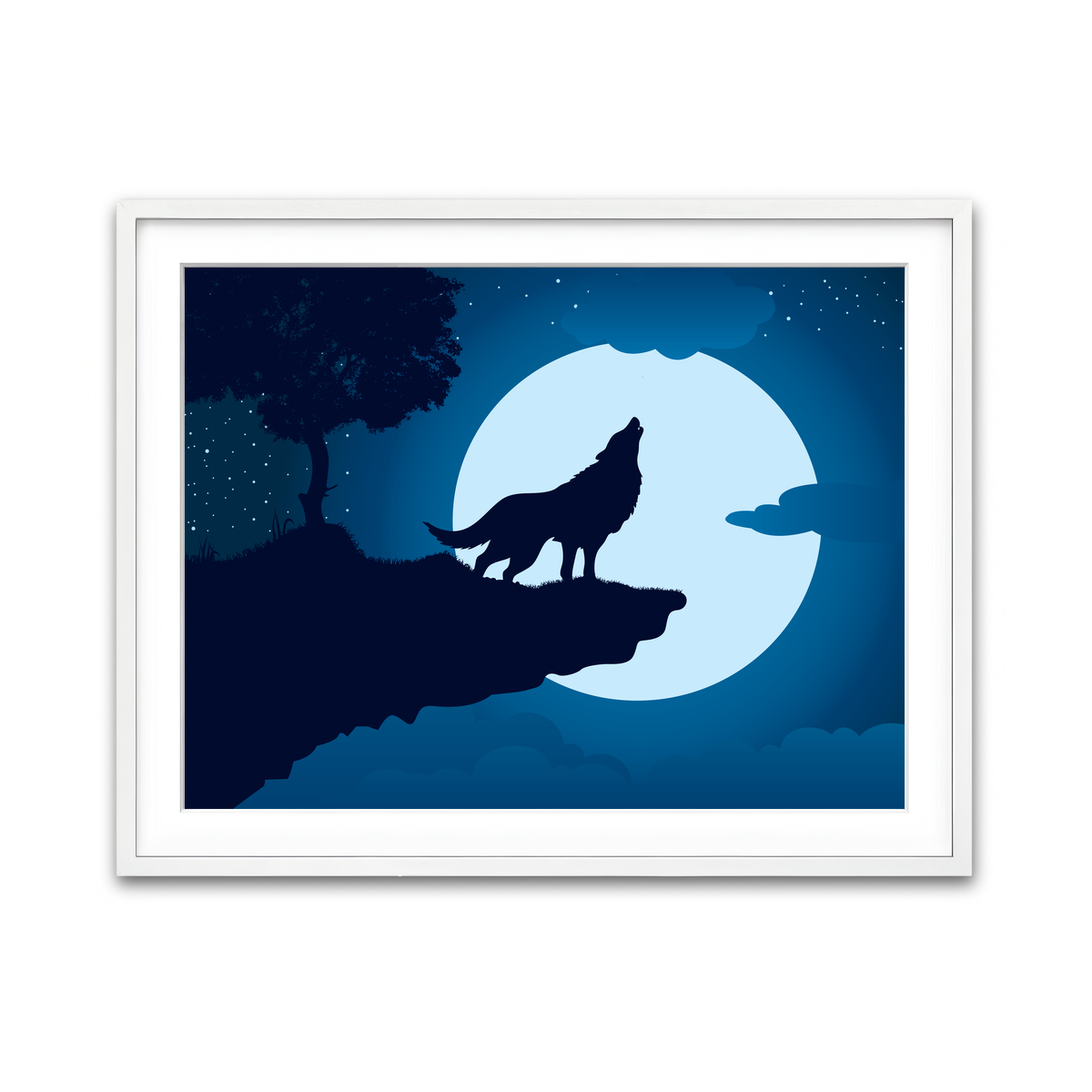 Framed Print 4x3 White