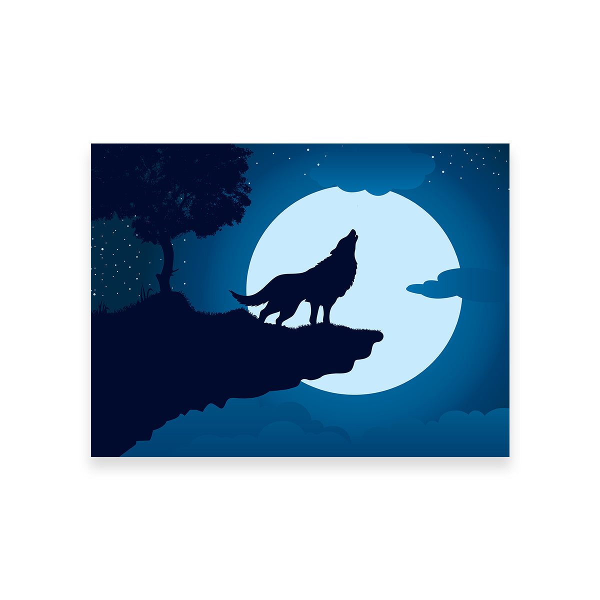 Howling at the Moon Wall Art