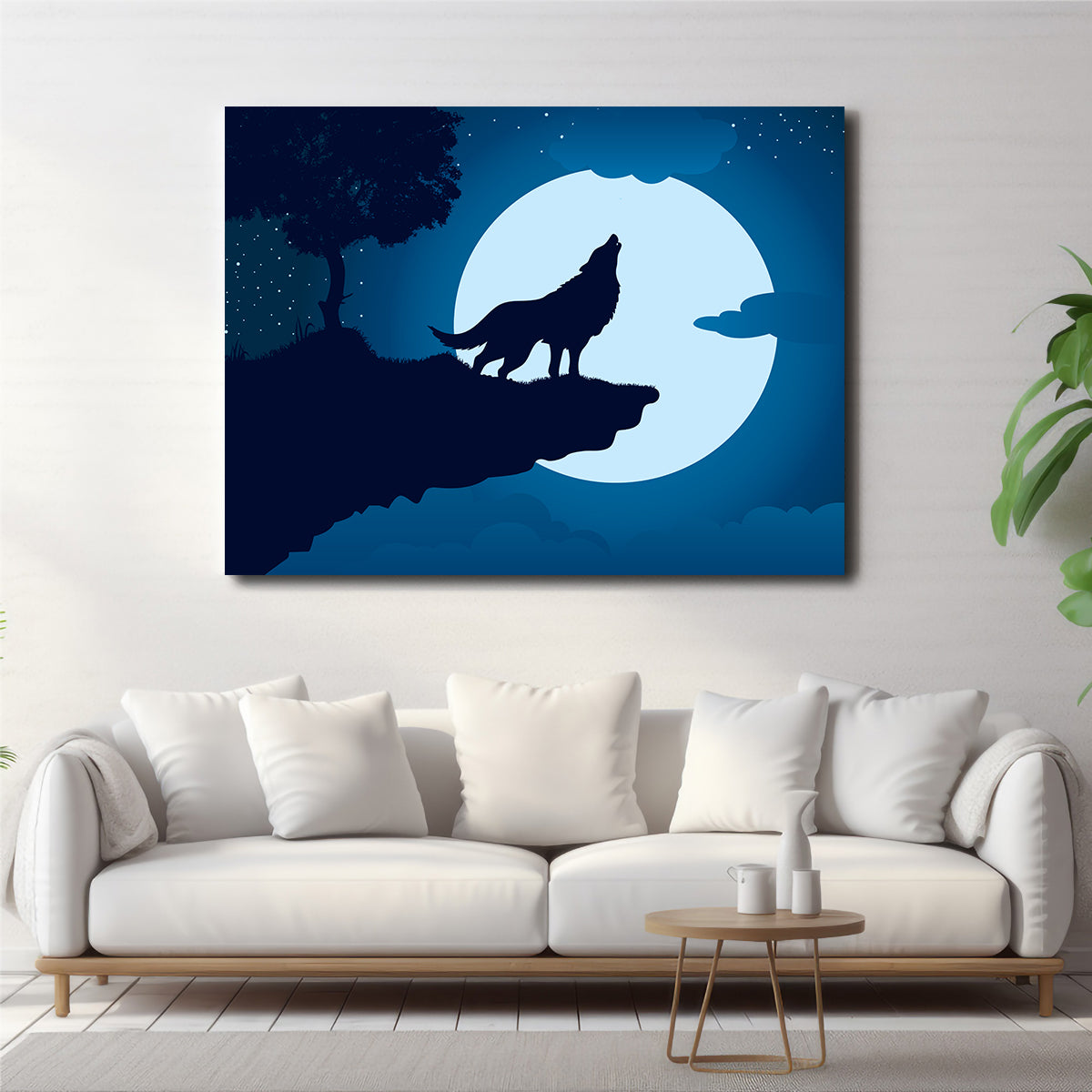 Howling at the Moon Wall Art