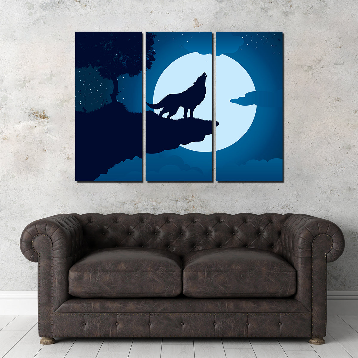 Howling at the Moon Wall Art