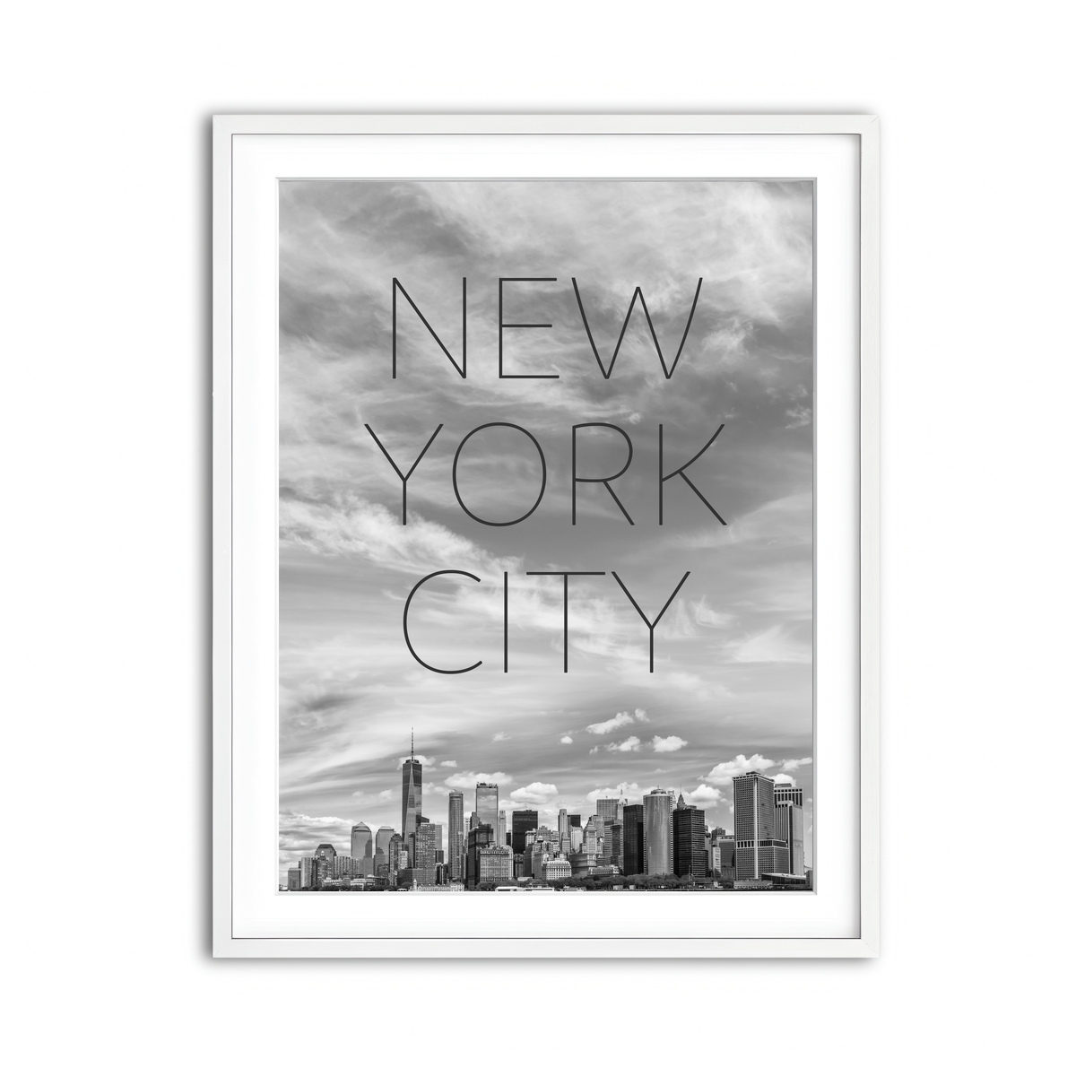 Framed Print 3x4 White