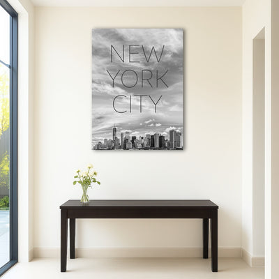 AUTO-MOCKUP ROOM | Hudson River Text & Skyline