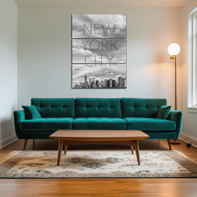 AUTO-MOCKUP ROOM | Hudson River Text & Skyline