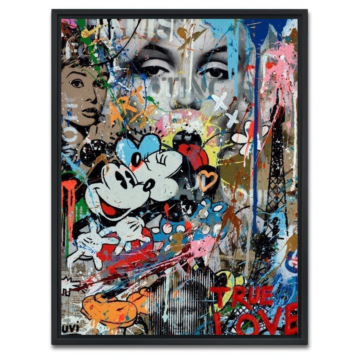 AUTO-MOCKUP WHITE | Hugs From Minnie | 1 Piece | Black Framed Canvas | group=3x4