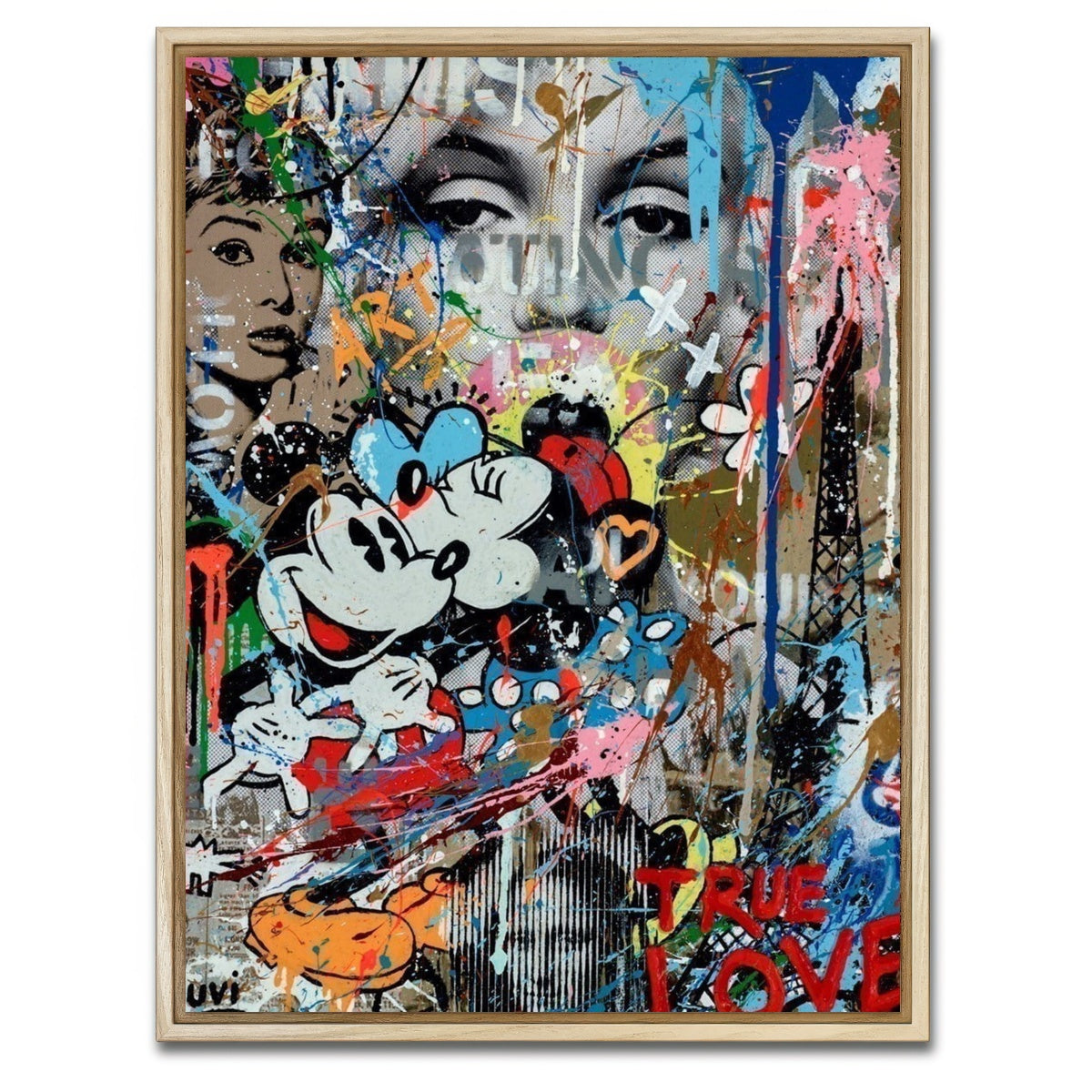 AUTO-MOCKUP WHITE | Hugs From Minnie | 1 Piece | Natural Framed Canvas | group=3x4