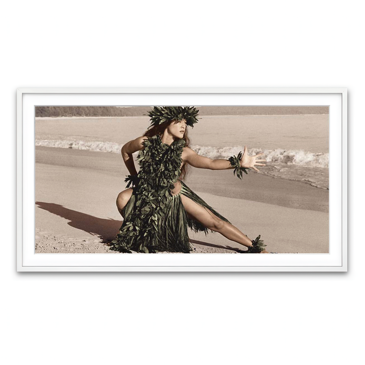 Framed Print 2x1 White