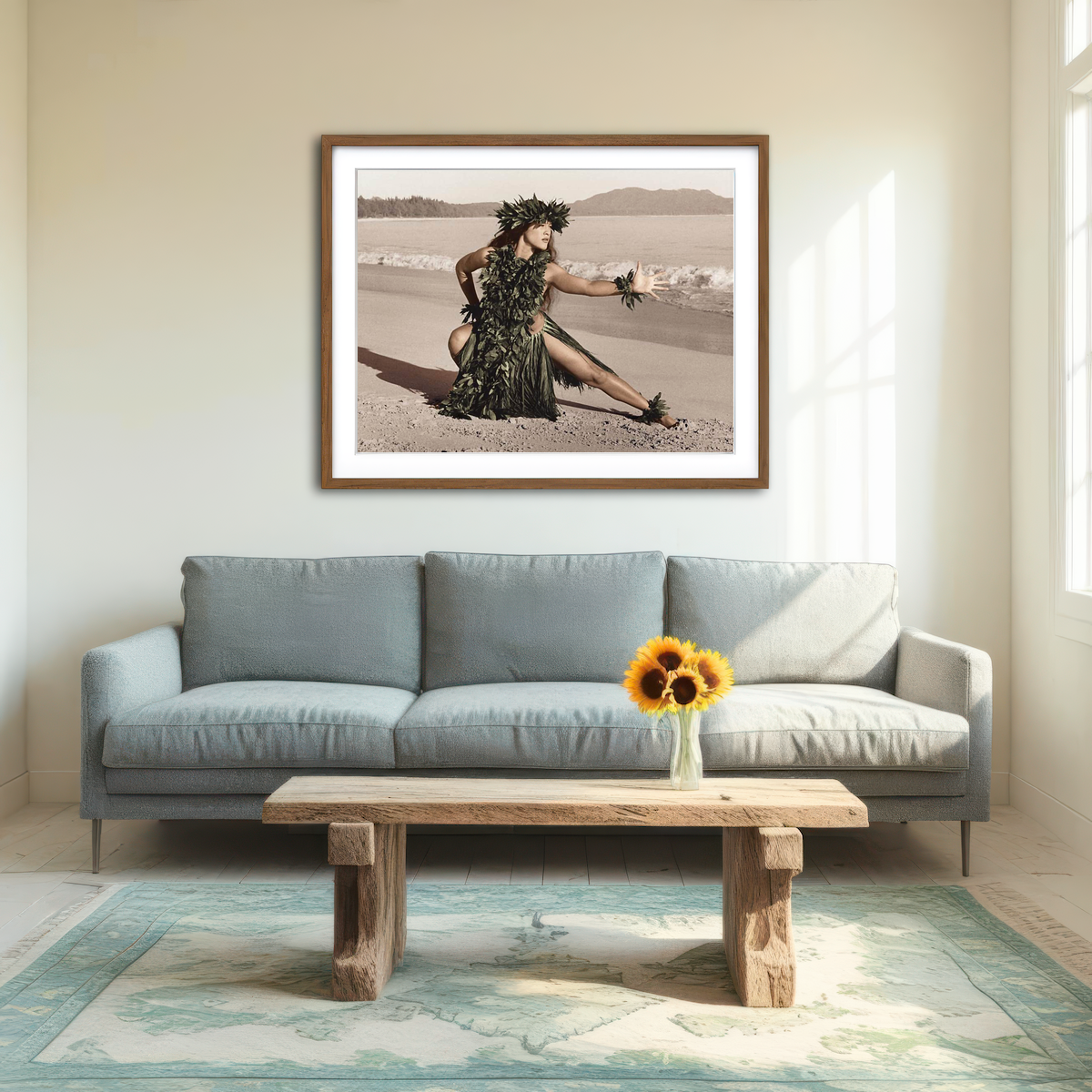 AUTO-MOCKUP ROOM | Hula Dancer Wall Art