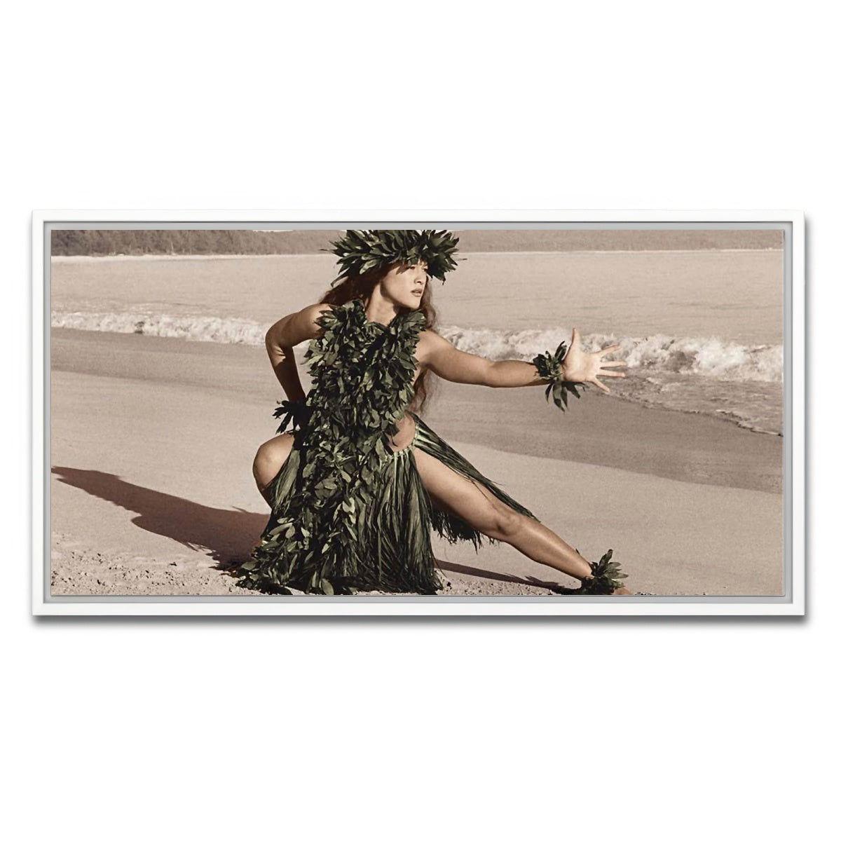 AUTO-MOCKUP WHITE | Hula Dancer | 1 Piece | White Framed Canvas | group=2x1