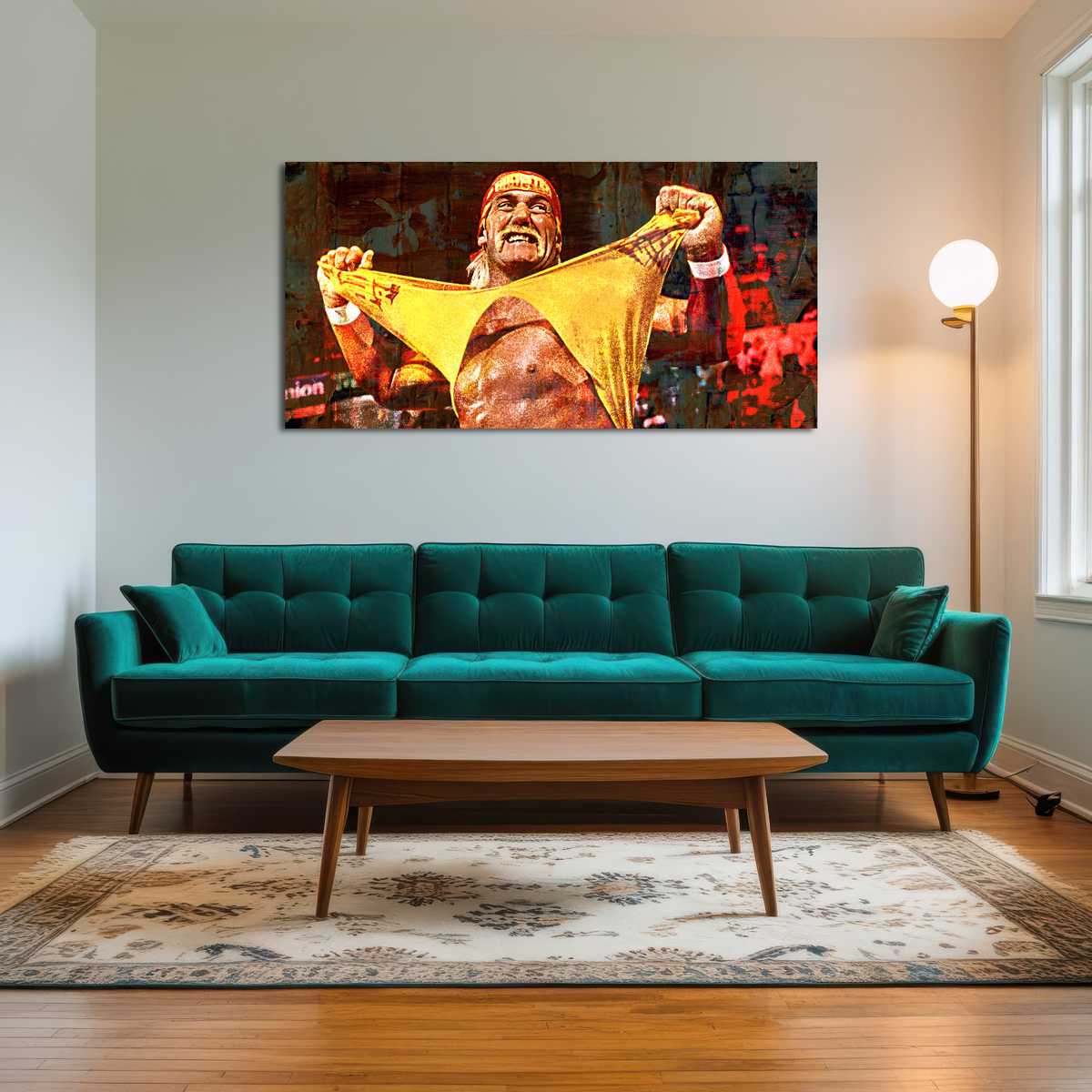 Hulk Hogan Panoramic Wall Art
