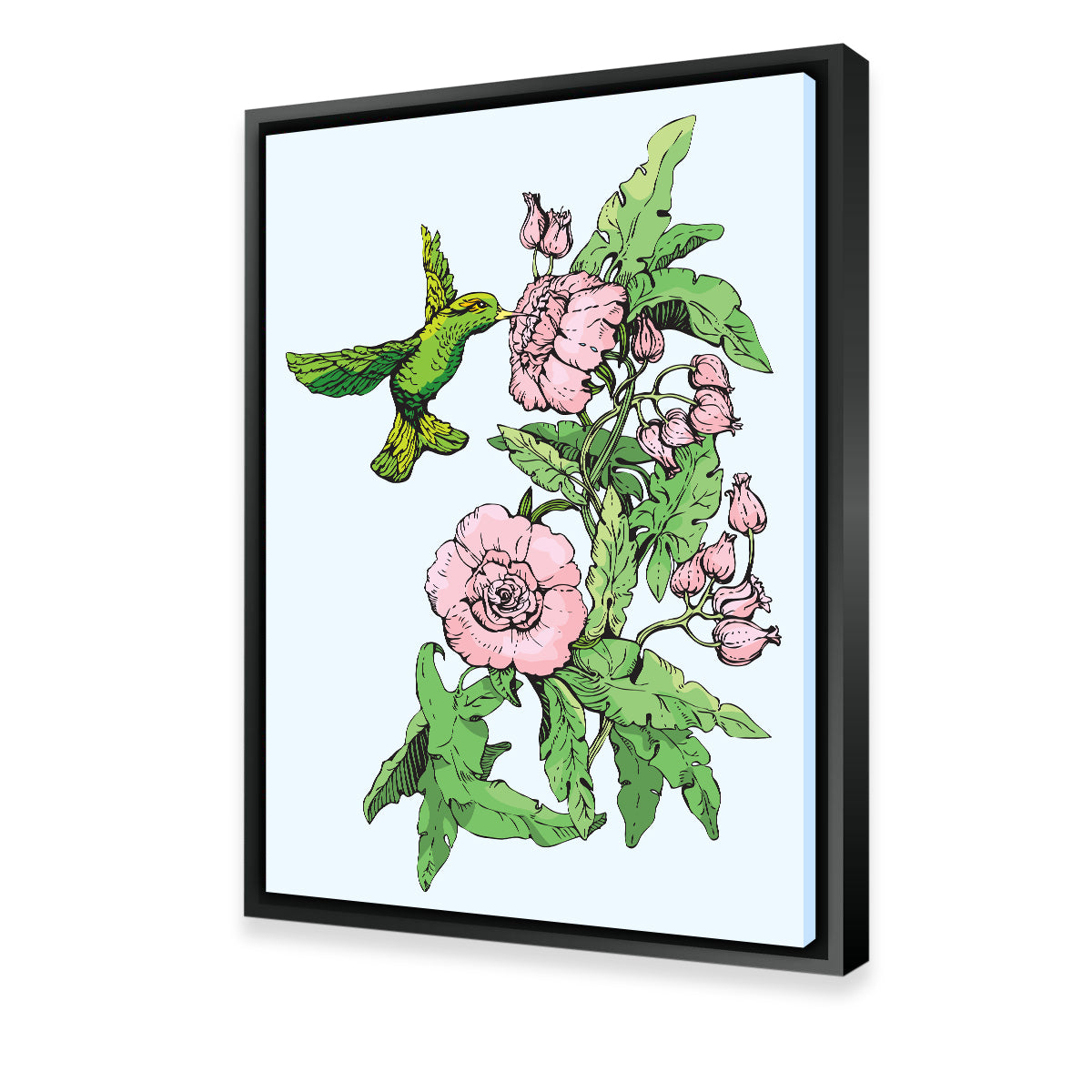 Hummingbird Drinking Nectar Wall Art