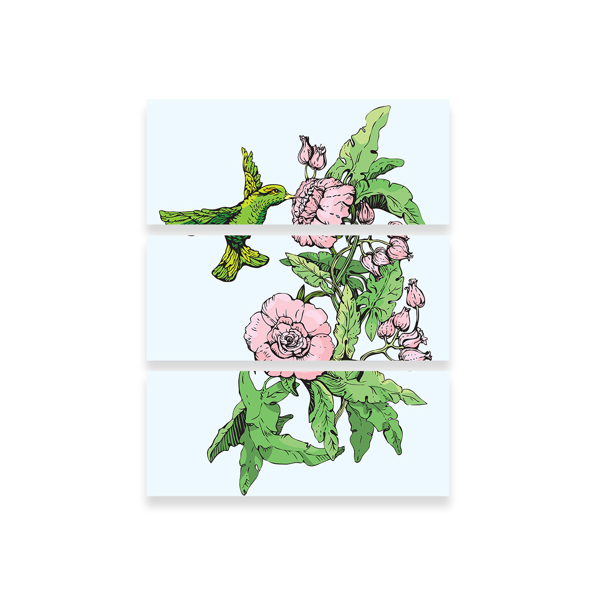 Hummingbird Drinking Nectar Wall Art