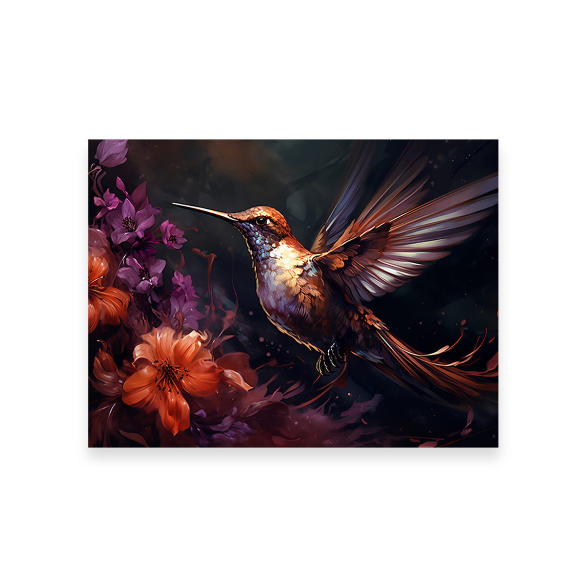 Hummingbird Painting Wall Art