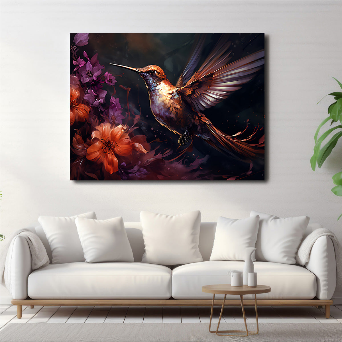 Hummingbird Painting Wall Art