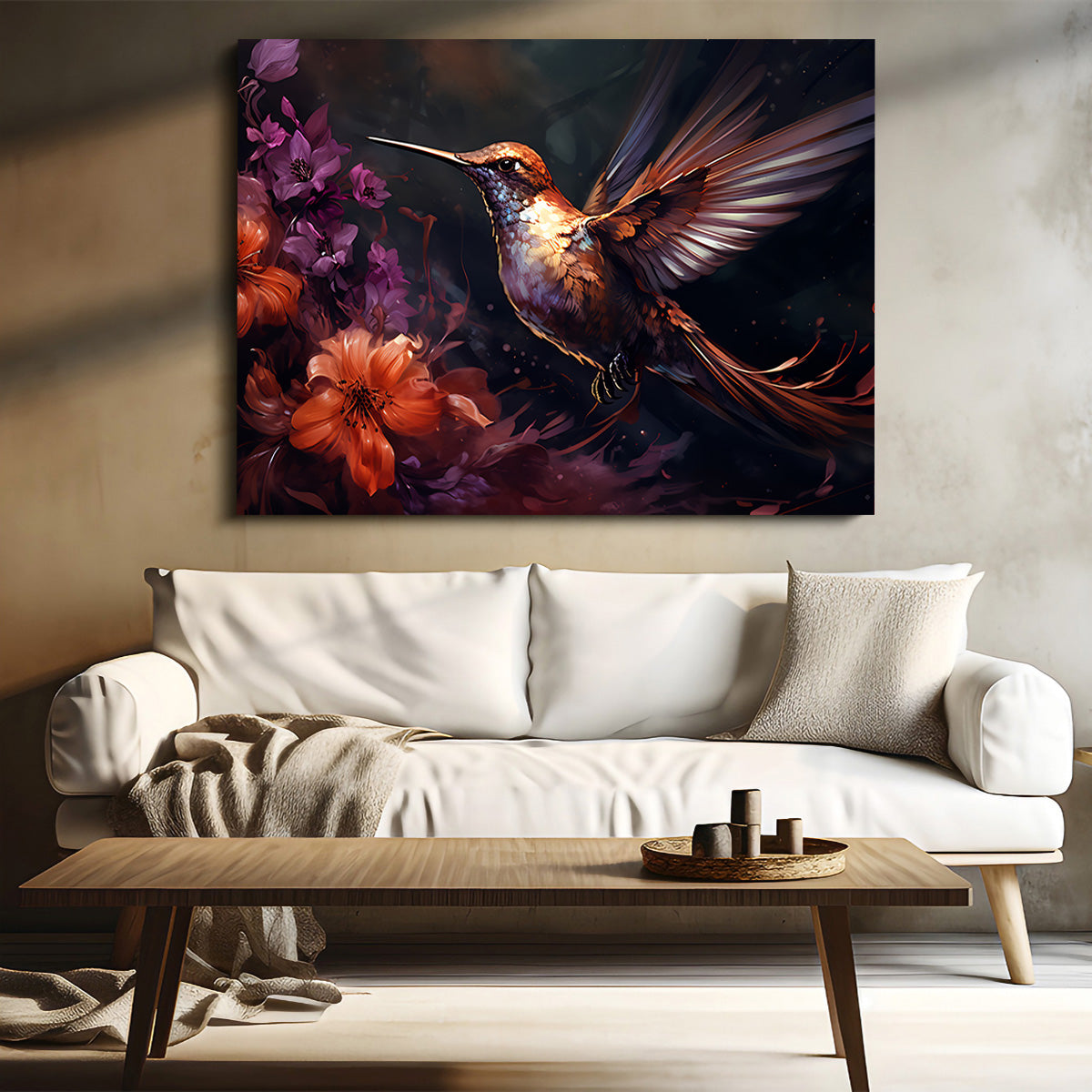 Hummingbird Painting Wall Art