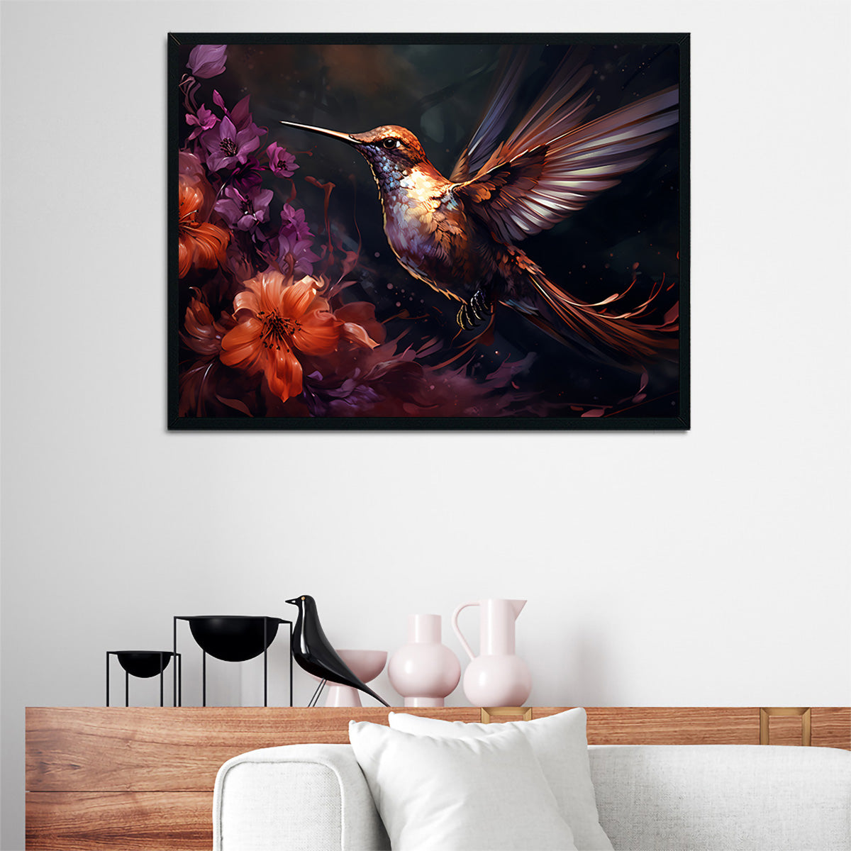 Hummingbird Painting Wall Art
