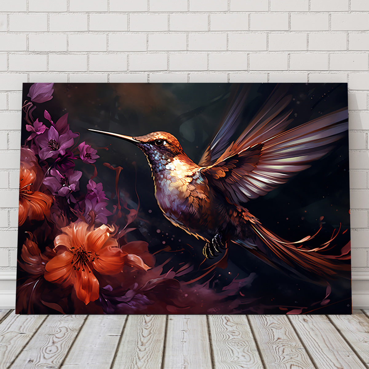 Hummingbird Painting Wall Art