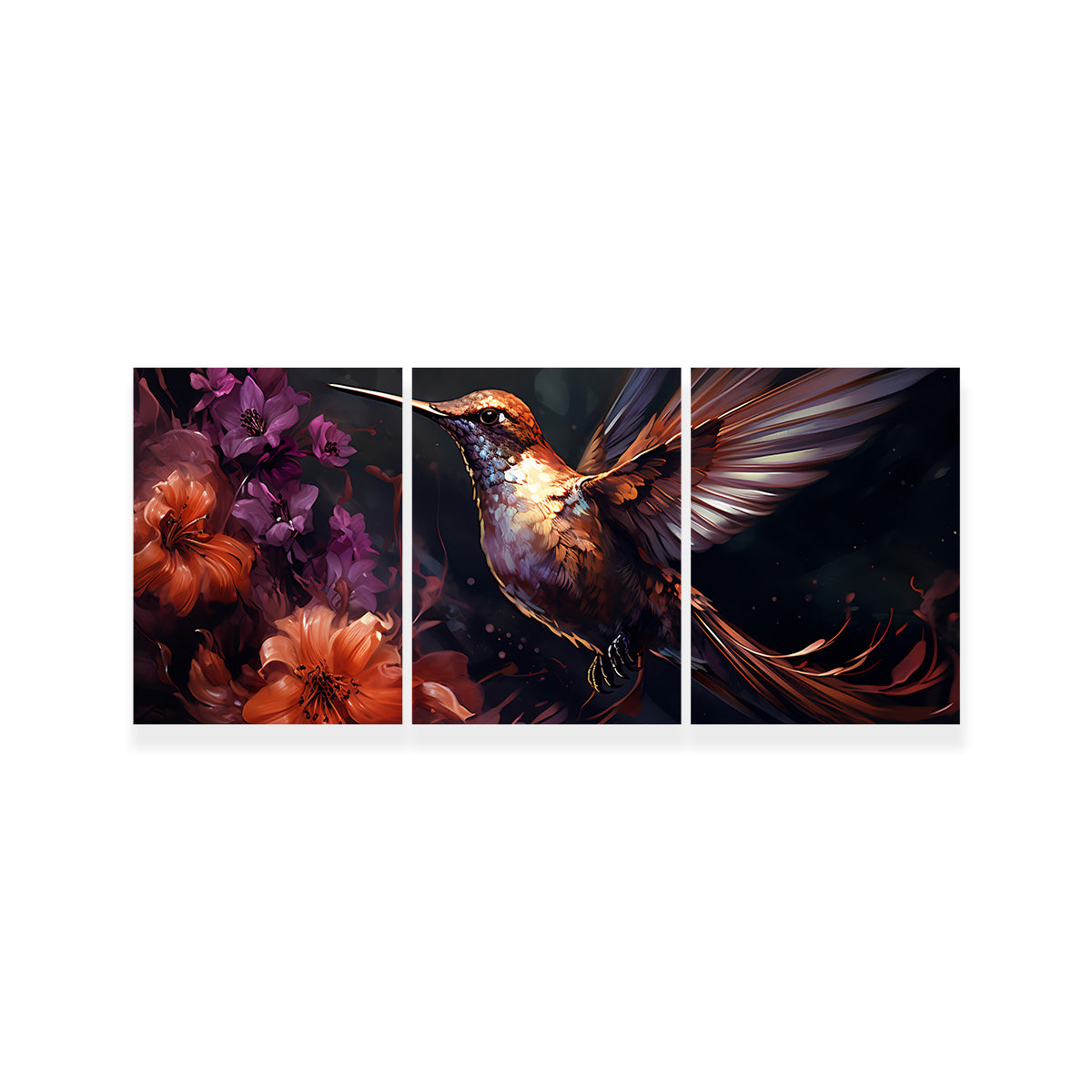 Hummingbird Painting Wall Art