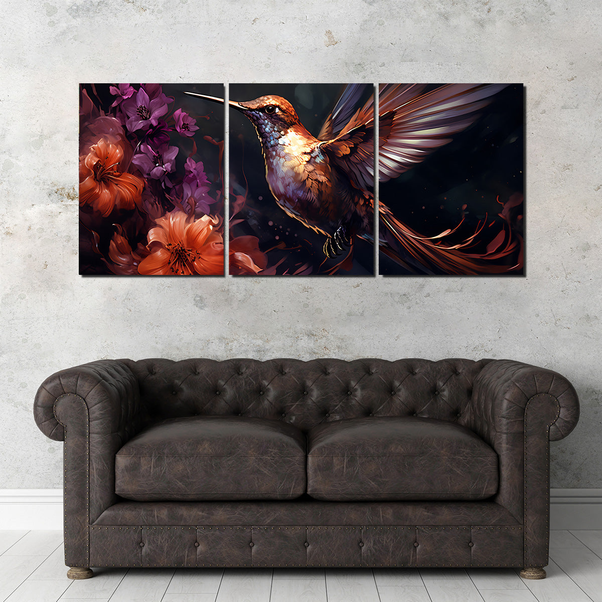 Hummingbird Painting Wall Art