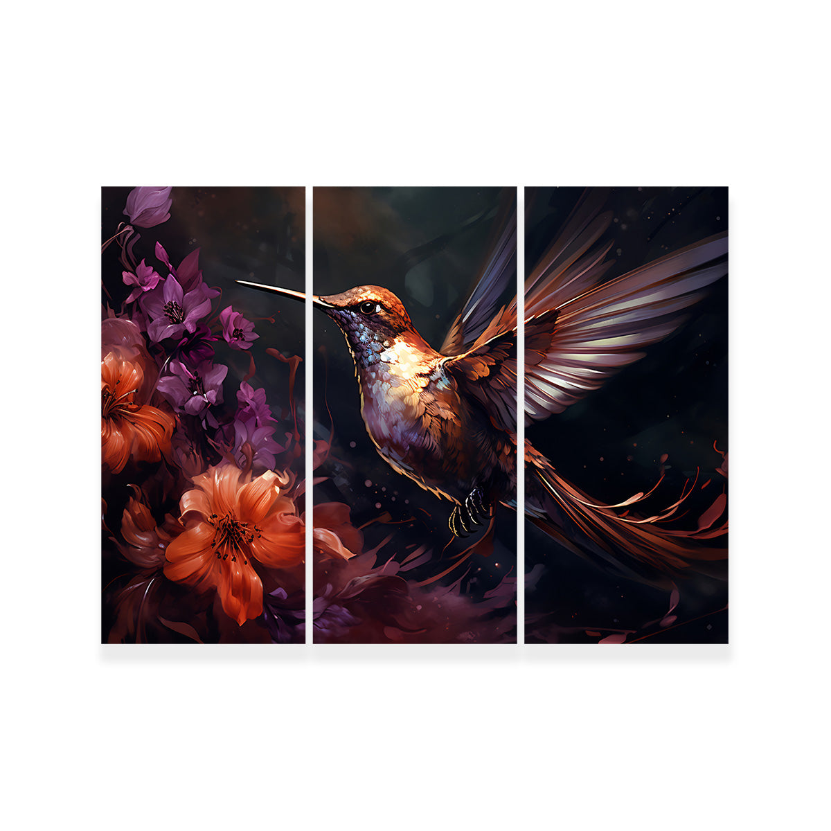 Hummingbird Painting Wall Art