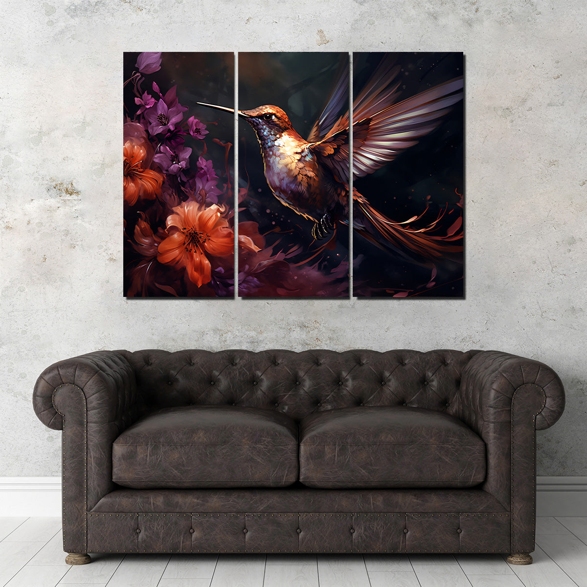 Hummingbird Painting Wall Art