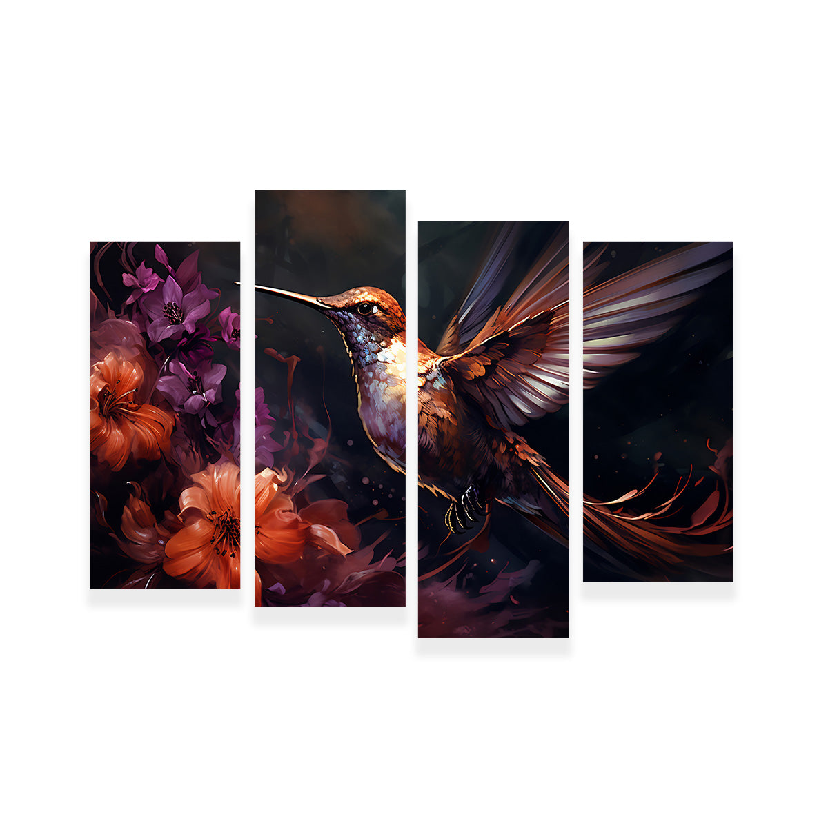 Hummingbird Painting Wall Art