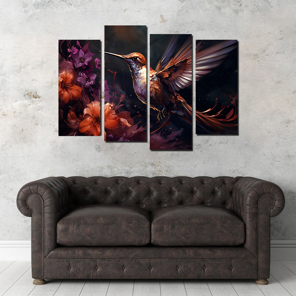 Hummingbird Painting Wall Art