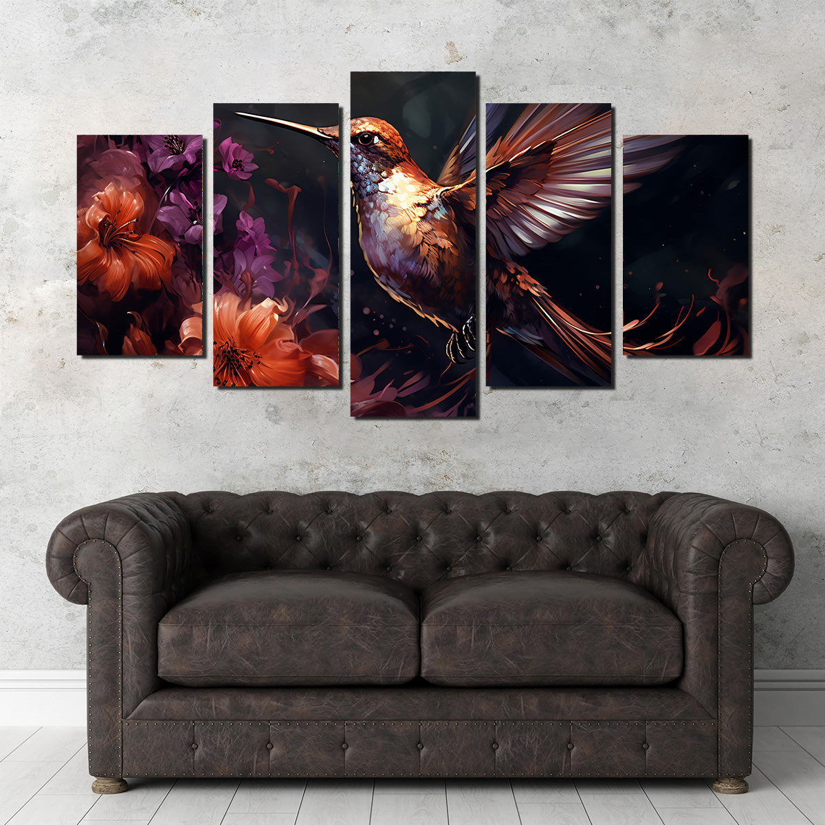 Hummingbird Painting Wall Art